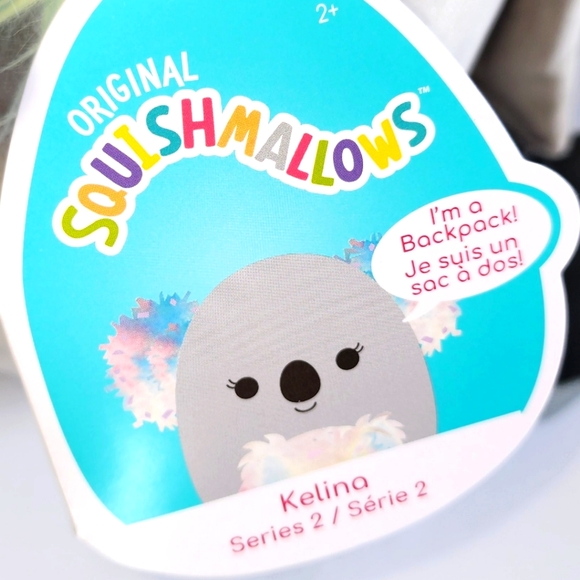 KELINA 🐨🎒Rainbow Fur Koala BACKPACK Original Squishmallow by Kelly Toy ☆》NWT《☆ - Picture 3 of 7